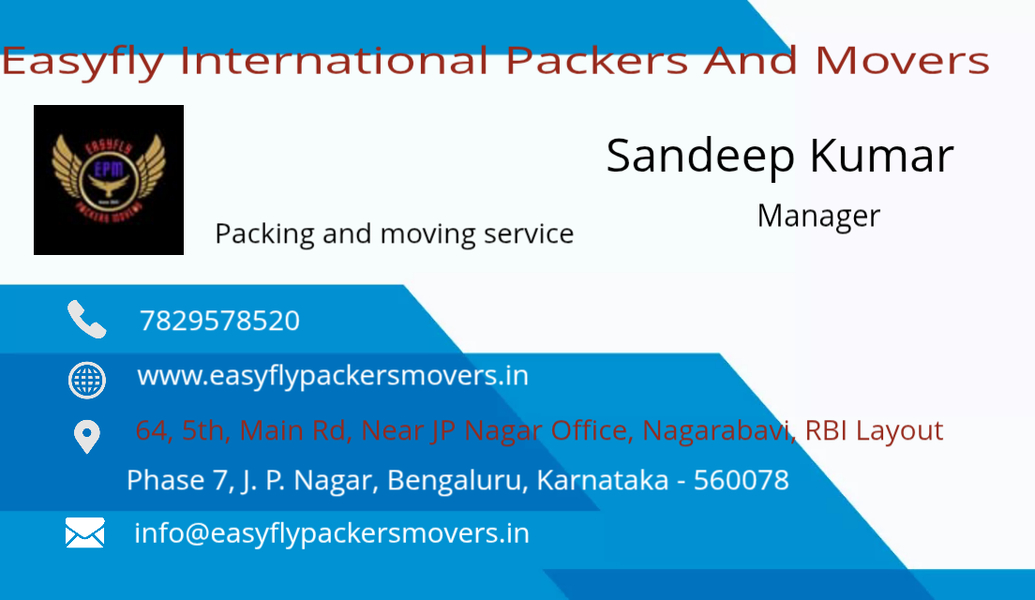 Cover photo of Easyfly International Packers And Movers JP Nagar Bangalore | JP Nagar Packers And Movers Bangalore